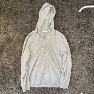 Everlane Men’s Grey Knit Hoodie Size Large